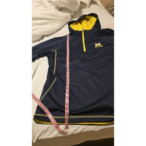 Colosseum Michigan Quarter Zip Hoodie Wolverines Womens XL Blue Maze Fan NWT - Picture 7 of 12